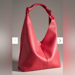 Anthropologie Red Hobo Bag